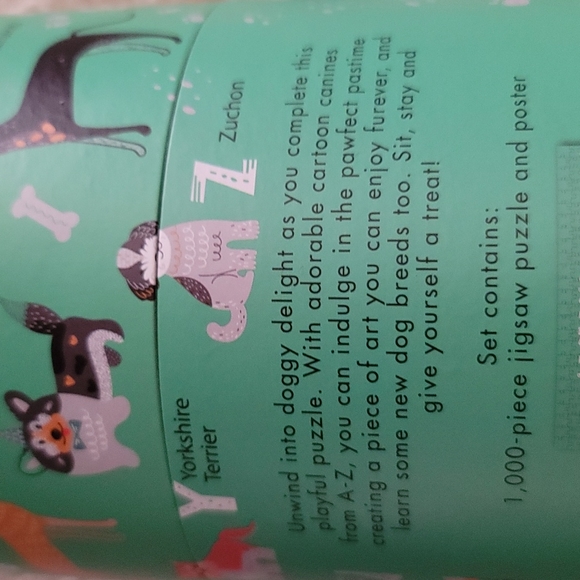 1000 pc jigsaw puzzle A-Z Dogs - Picture 4 of 5